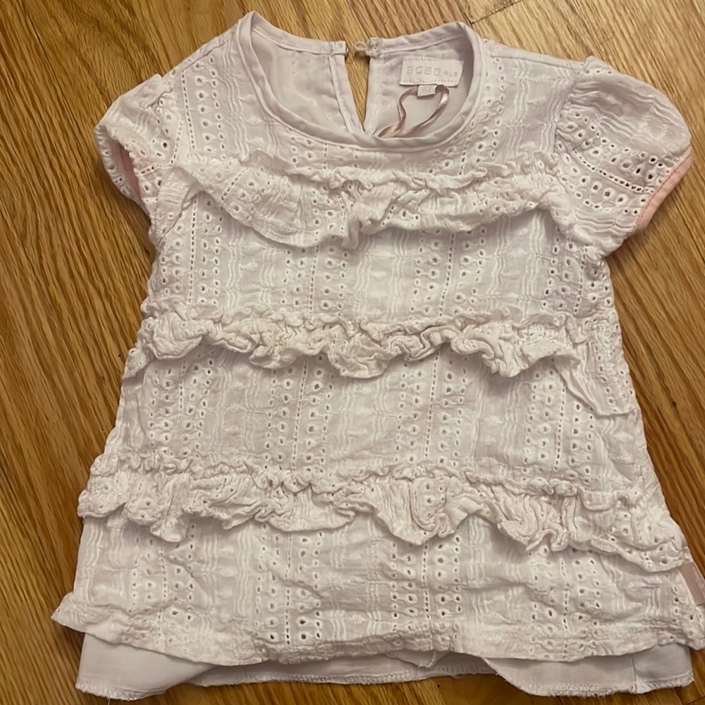 BCBGirls  Eyelet Lace Girl 2T Top